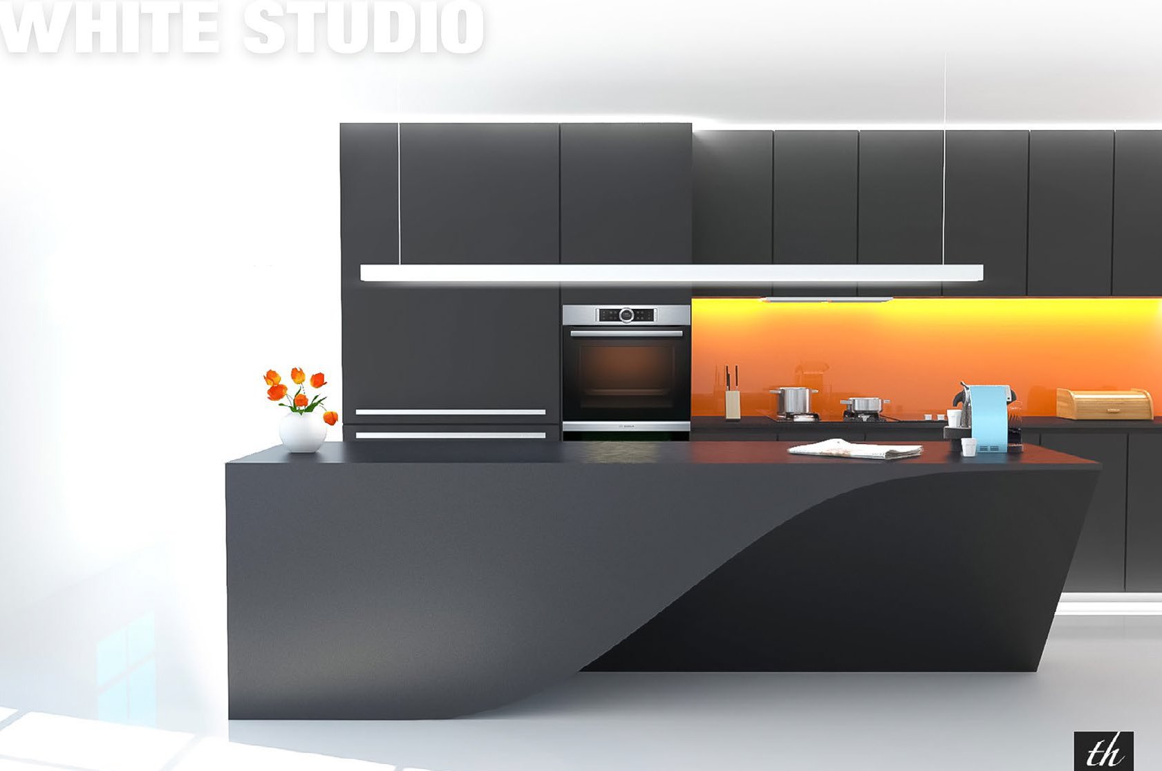 3D látványtervezés – konyha, gardrób, nappali valósághű renderképei ingyenesen